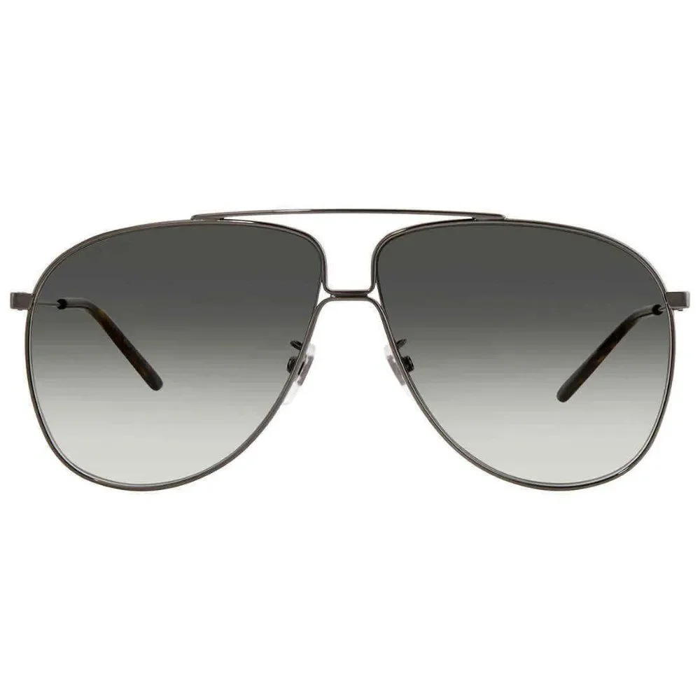 NEW Gucci Grey and Silver Aviator Men's Sunglasses